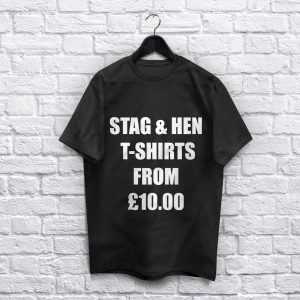 Stag & Hen Black T-Shirt