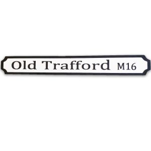 Old Trafford M16 Wooden Street Sign
