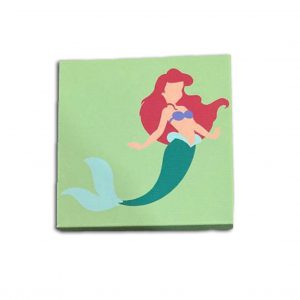Little Mermaid 8x8 Canvas Print